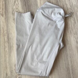 Serenity Drawstring Scrunch Leggings Light Gray